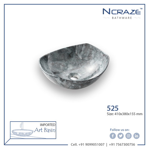 Decorative Dark Grey Designer Art Wash Basin