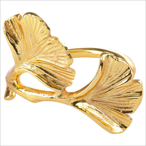 Brass Flower Design Napkin Ring
