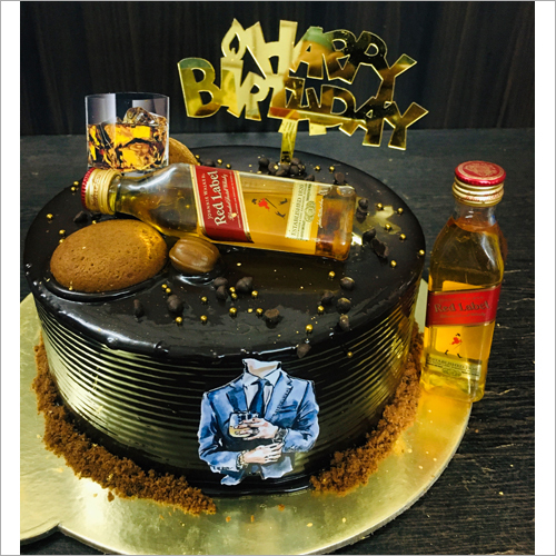 Dark Chocolate Birthday Cake Shelf Life: 1-2 Days