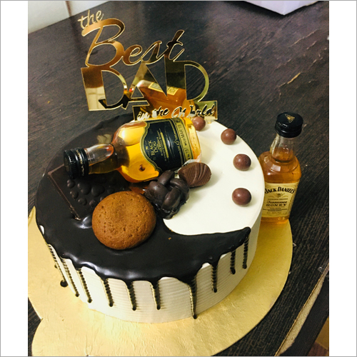 Chocolate Whiskey Drip Birthday Cake - Indulging Flavor Blend of Rich Chocolate & Creamy Vanilla, 1-2 Days Freshness
