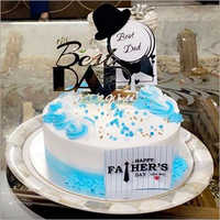 Vanilla Fathers Day Blue Cream Cake