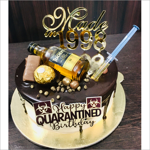 Chocolate & Vanilla Quarantine Birthday Cake