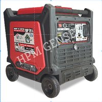 Red And Black 7kva Silent Petrol Generator