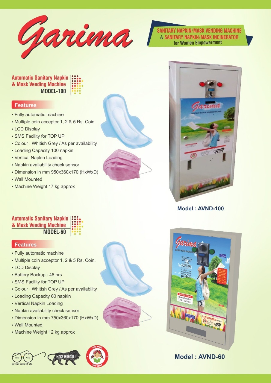 Automatic sanitary napkin vending machine / Mask vending machine