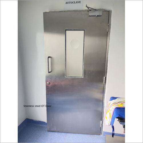 Silver Stainless Steel Ot Door