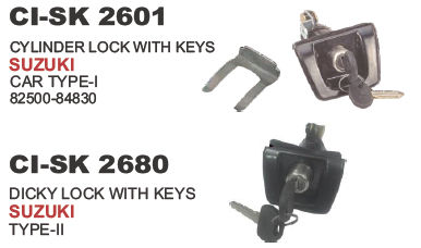 Cylinder Lock with Keys Suzuki