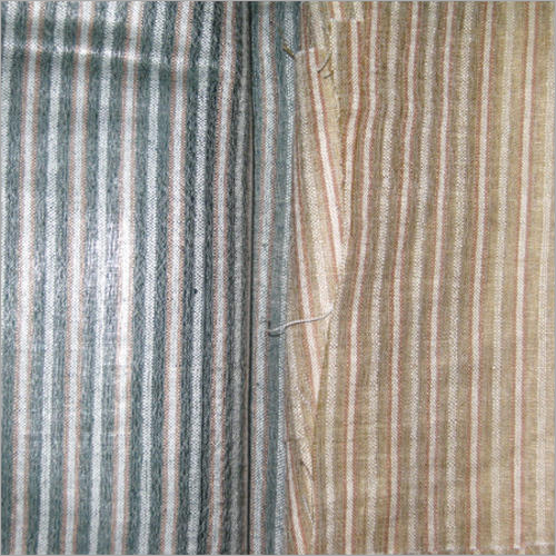 Stripe Tussar Muga Silk