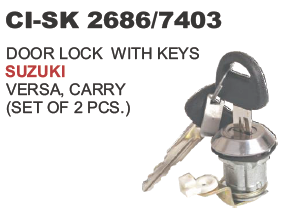 Door Lock With Keys Suzuki, Versa, carry