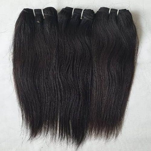 Natural Black Color Indian Raw Straight Human Hair