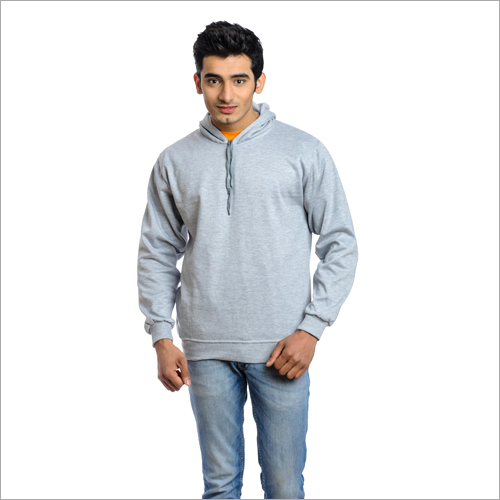 Mens Sweat Shirts - Blend Knit, Multiple Sizes, Grey, Hoodie, Warmth, Soft, Lightweight, Shrink & Wrinkle Resistant