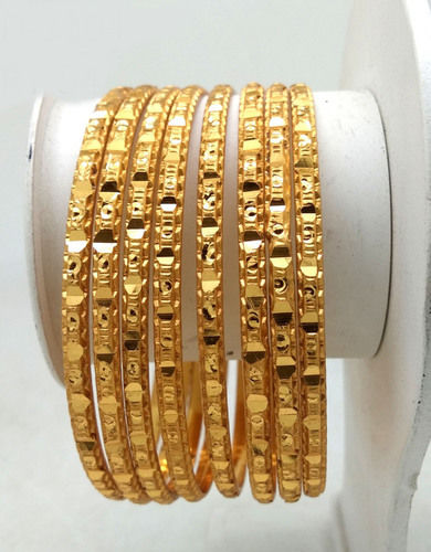 Gold Plated Shagun Bangle Gender: Women