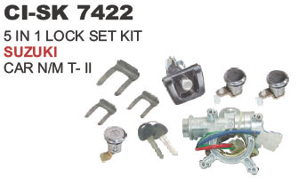 5 in 1 Lock set Kit Suzuki Car