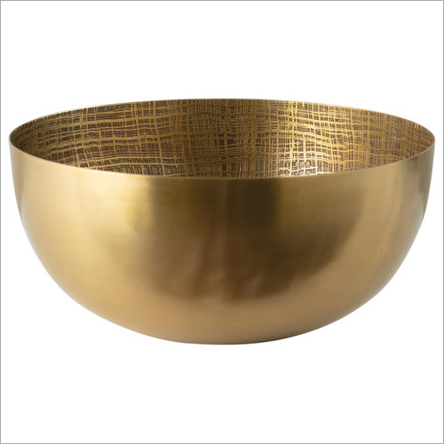 Brass Bowl Jute Design