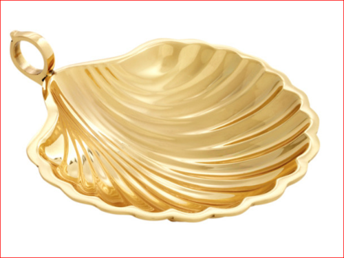 Brass Leaf Serving tray