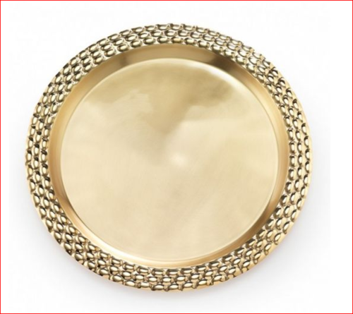 Brass Round Serving Tray Brass Round Serving Tray