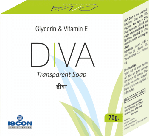 Diva Soap (Vitamin E & Mineral Oil  (Moisturizing Soap)