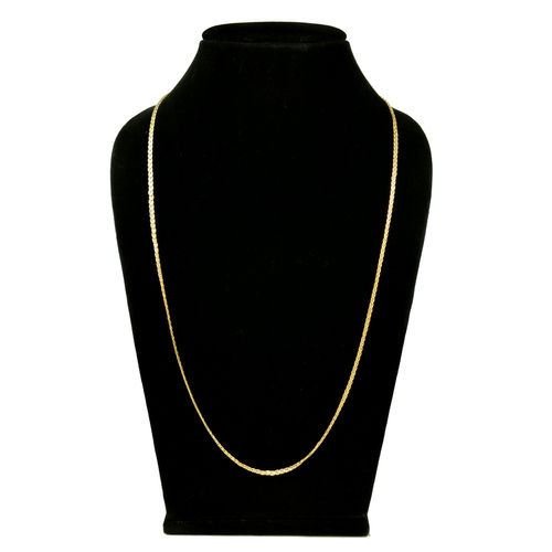 Long Gold Plated Simple Design Chain