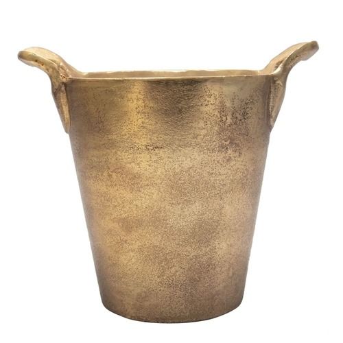 Gold Raw Aluminum Bucket