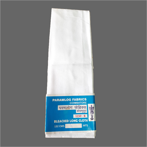 100% Cotton Bleached Drill Fabric 14S X 14S 50 Inch 300 Gm/Meter - Color: White