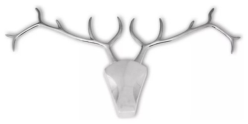 Aluminum Wall Bull Sculpture