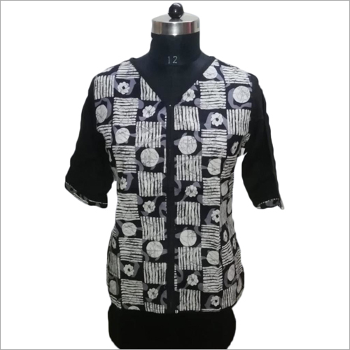 Stylish Short Kurti - Cotton, Sizes S to XL, Black | Quick Dry, No Fade, Soft & Lightweight for Casual to Work Wear