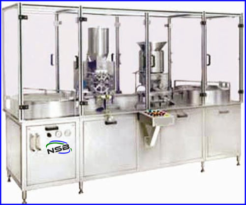 Powder Filling Rubber Stoppering And Sealing Machine