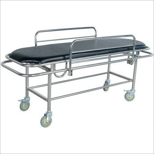 Silver Stainless Steel Hospital Stretcher