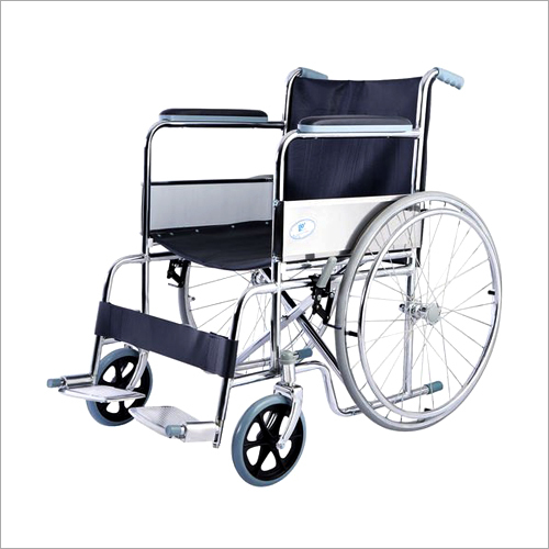 Stainless Steel Hospital Wheel Chair By PK TECHNOLOGIES