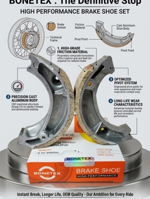 Breake Shoe - Diameter: 203 Mm Millimeter (Mm)