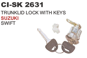 Trunklid Lock with Keys Suzuki Swift