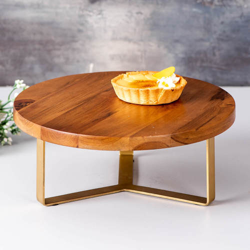 Wooden Cake Stand With Wire Stand