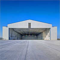 Prefab Helicopter Hangar - Steel Structure, Expandable Design , Rock Wool Insulation, Aluminum Sheet Roof, Sliding Aluminum Windows