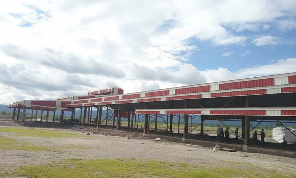 Roof Top Structure - Quality Steel Glass Wool Insulation Metal Sheet Walls for Warehouses Factories and Car Parking Solutions