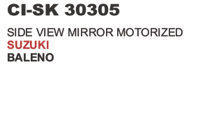 Side View Mirror Motorized Suzuki Baleno - ABS Plastic 10x5x3 cm, 12V 24W | Motorized Adjustment, Easy Installation, Durable Design