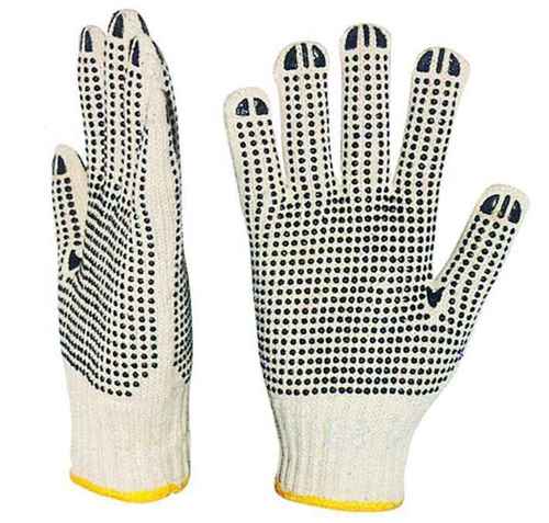 Pvc Dotted Knitted Hand Gloves