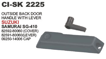 Outside Back Door Handle With Lever Suzuki Samurai Vehicle Type: 4 Wheeler