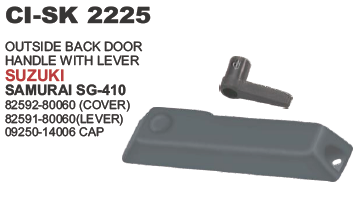 Outside Back Door Handle With Lever Suzuki Samurai