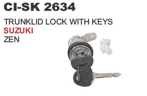 Trunklid Lock With Keys Suzuki Zen