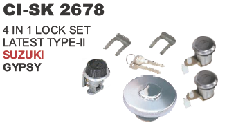 4 in 1 Lock set Type-ii Suzuki Gypsy