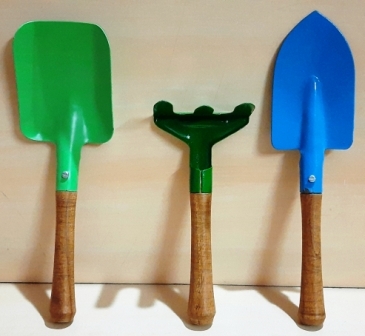 Garden Tool Kit - Steel Polished Finish | Multi-Colored Tools Ideal for Kitchen Gardens and Planters Perfect Gardening Toolkit