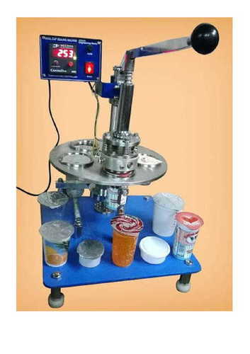 Manual Rotary Cup Sealing Machine