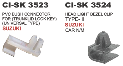 Pvc Bush Connector For Trunklid Lock Key Suzuki