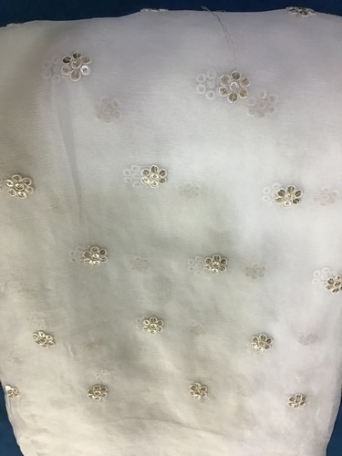 Shinny Chiffon Embroidery Fabric