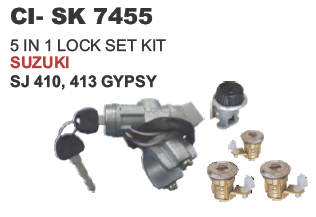 5 in 1 Lock set Kit Suzuki Gypsy