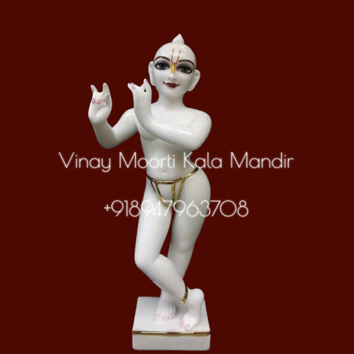 White Marble Krishna Statue