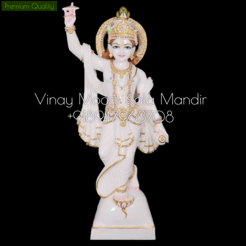 Chakradhari Vishnu Ji Marble Statue