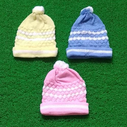 Woolen Cap - 0 Size, Multicolour | Ideal for 0-1 Years, Soft Woolen Material, Perfect Summer Accessory for Kids