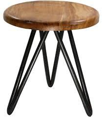 Metal and Wood Stool in Modern Bar Stools