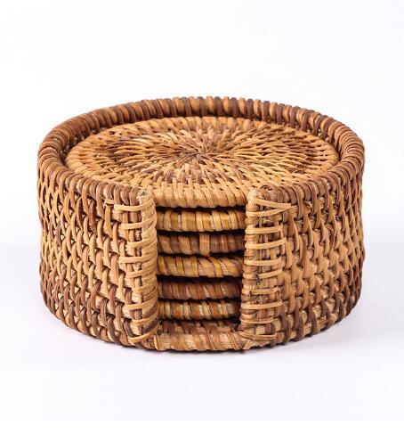 Rattan Tea Coaster