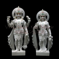 Makrana Marble Vishnu Laxmi Idols